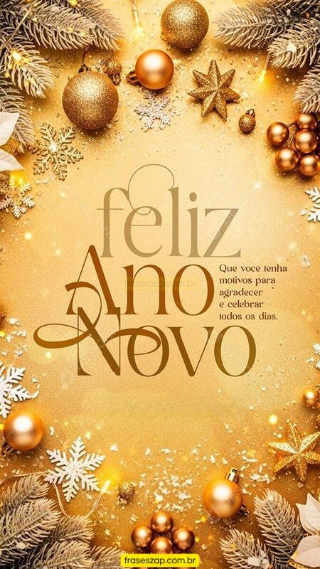 Imagem de ano novo para compartilhar no WhatsApp
