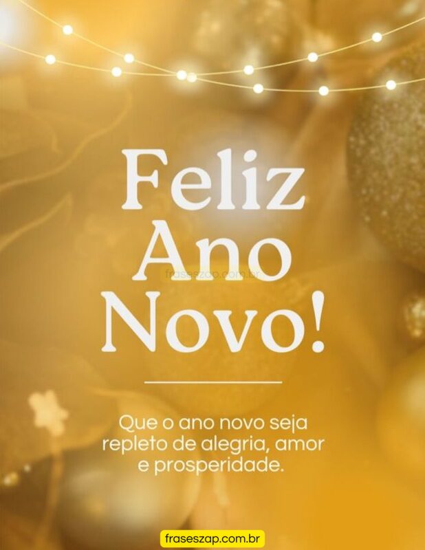 Imagem de ano novo para compartilhar no WhatsApp