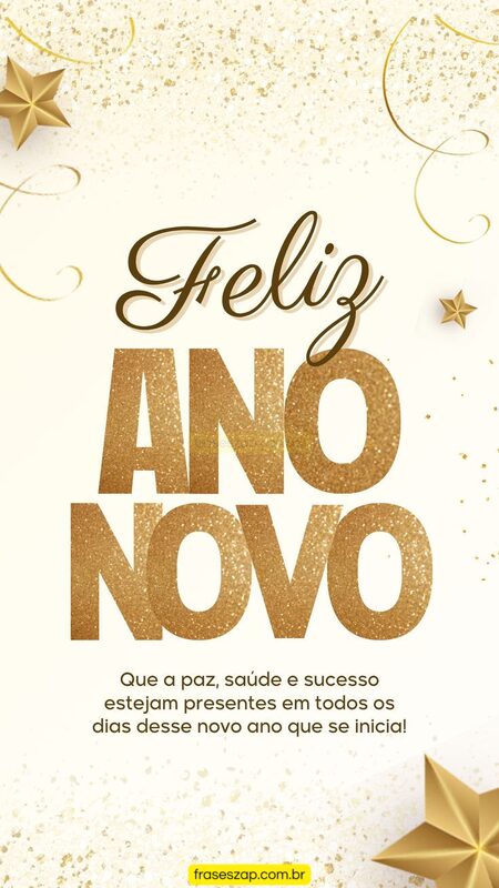 Imagem de ano novo para compartilhar no WhatsApp