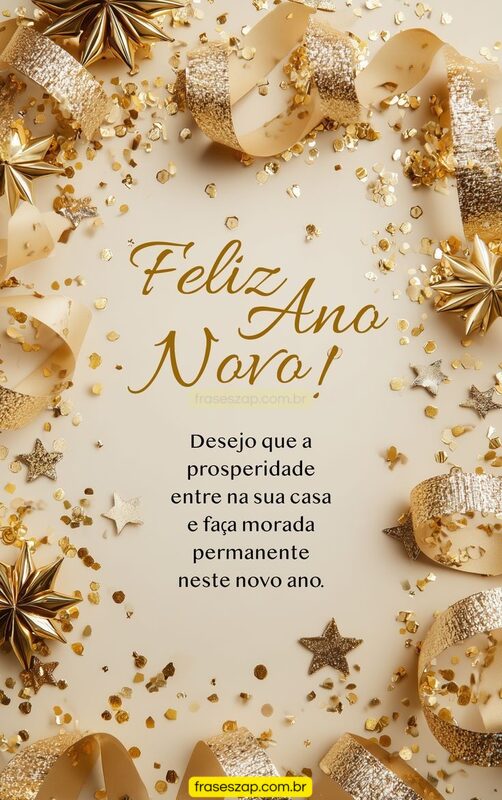 Imagem de ano novo para compartilhar no WhatsApp