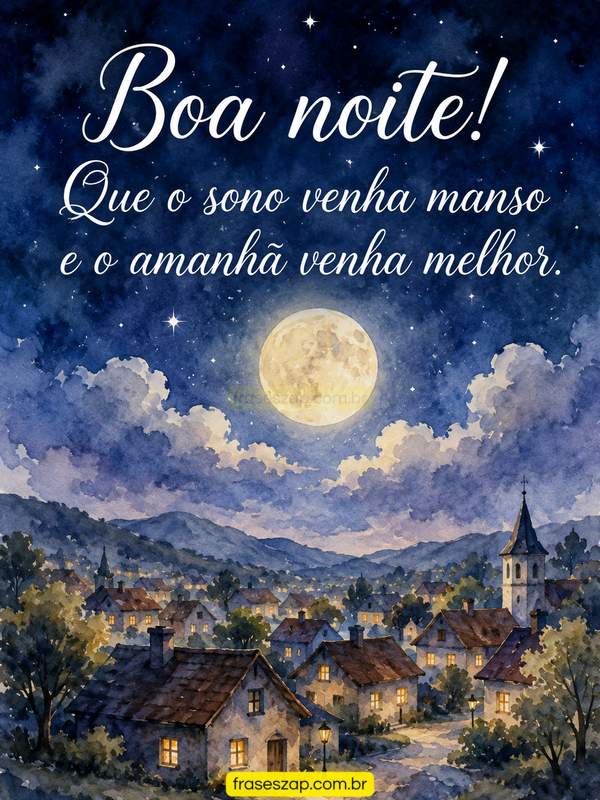 Imagem de boa noite para compartilhar no WhatsApp