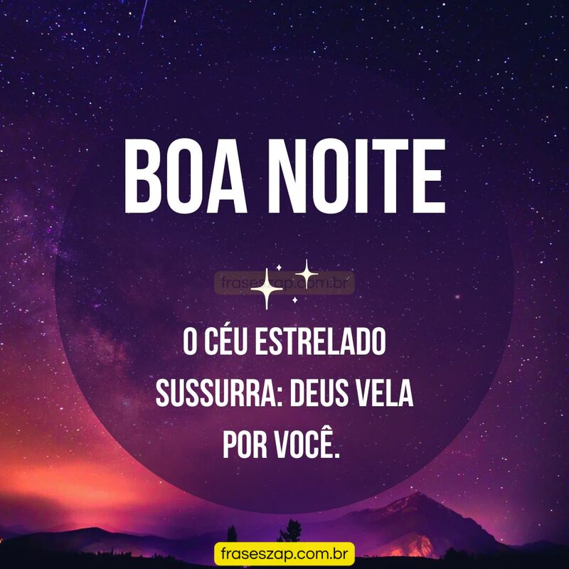 Imagem de boa noite para compartilhar no WhatsApp