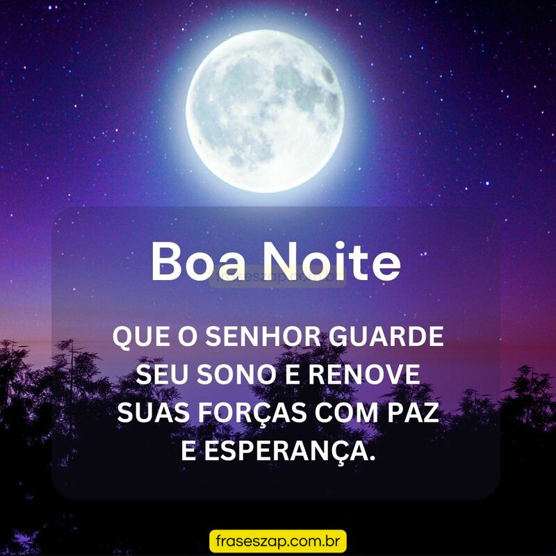 Imagem de boa noite para compartilhar no WhatsApp