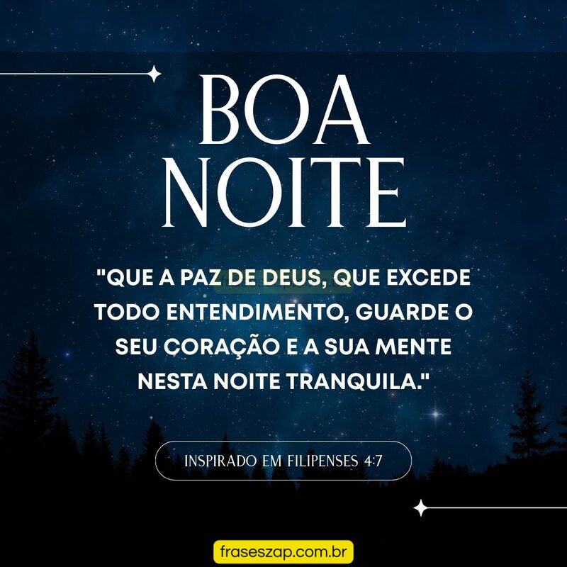 Imagem de boa noite para compartilhar no WhatsApp