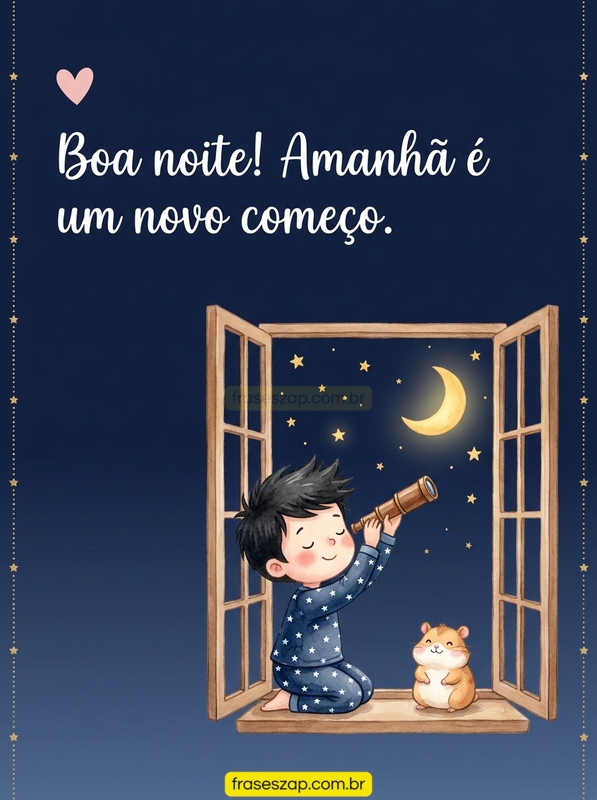 Imagem de boa noite para compartilhar no WhatsApp