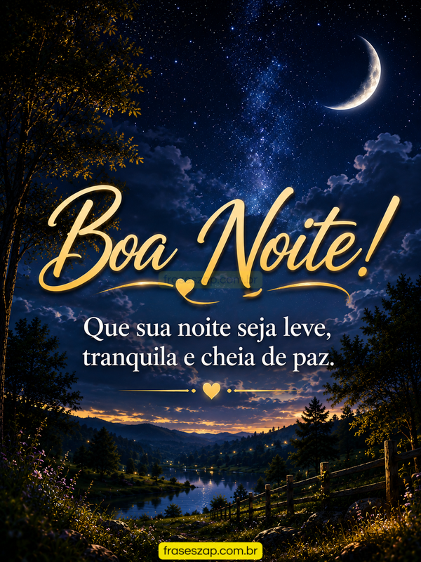 Imagem de boa noite para compartilhar no WhatsApp