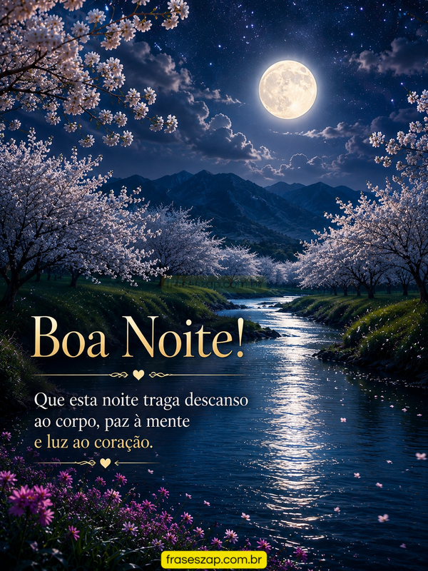 Imagem de boa noite para compartilhar no WhatsApp