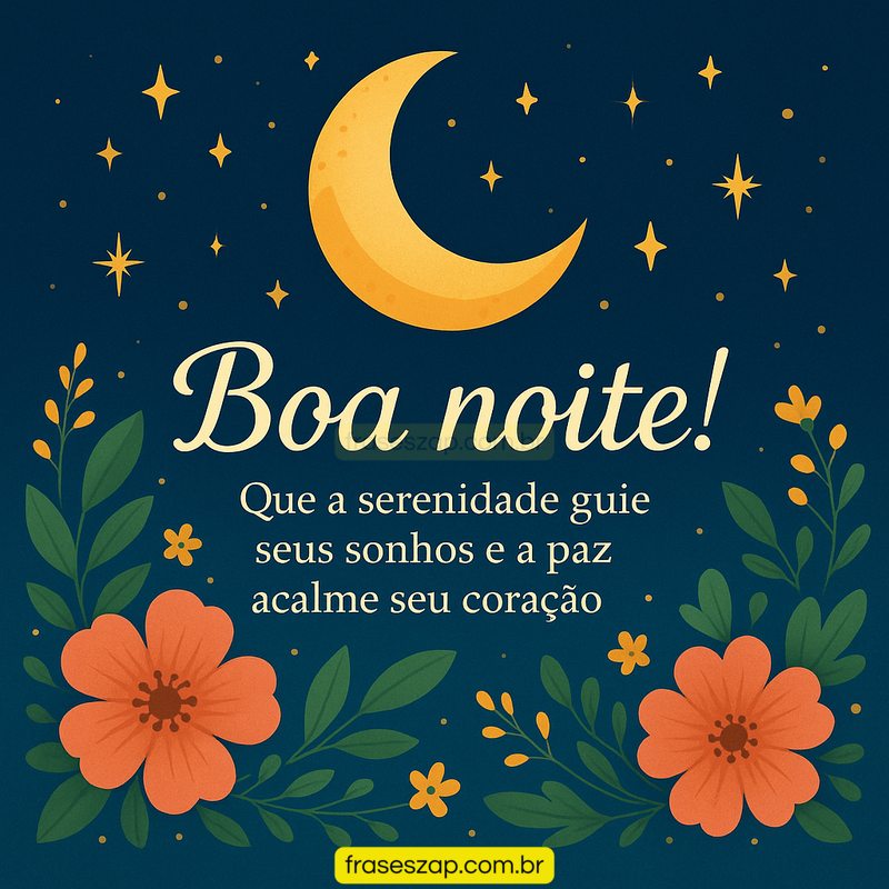 Imagem de boa noite para compartilhar no WhatsApp