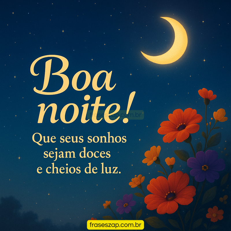 Imagem de boa noite para compartilhar no WhatsApp