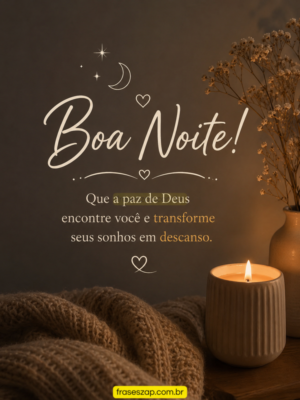 Imagem de boa noite para compartilhar no WhatsApp