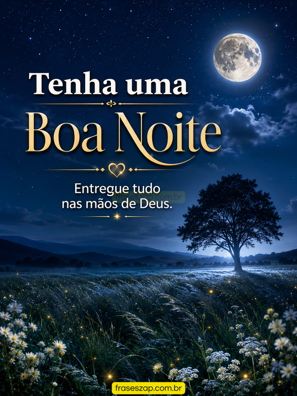 Imagem de boa noite para compartilhar no WhatsApp