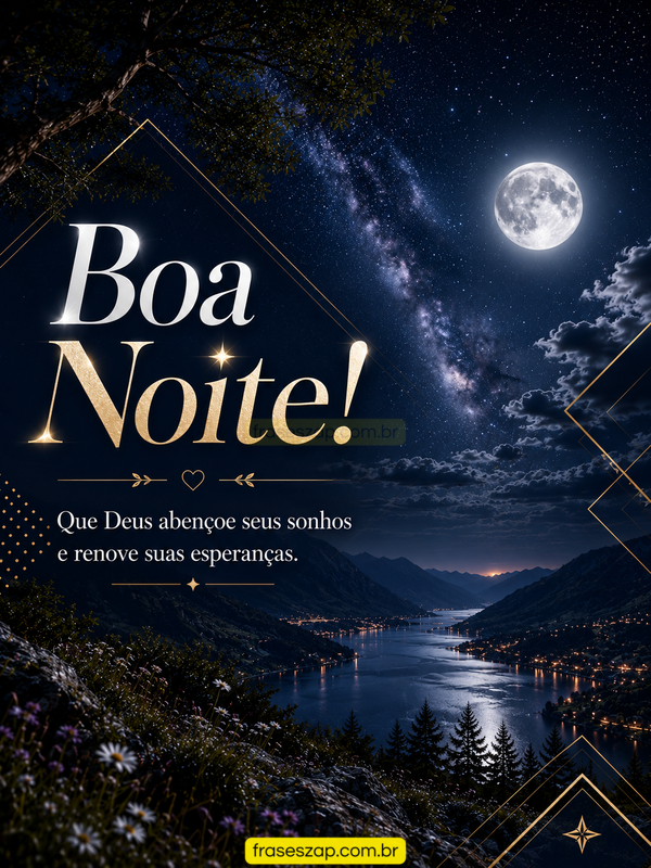 Imagem de boa noite para compartilhar no WhatsApp