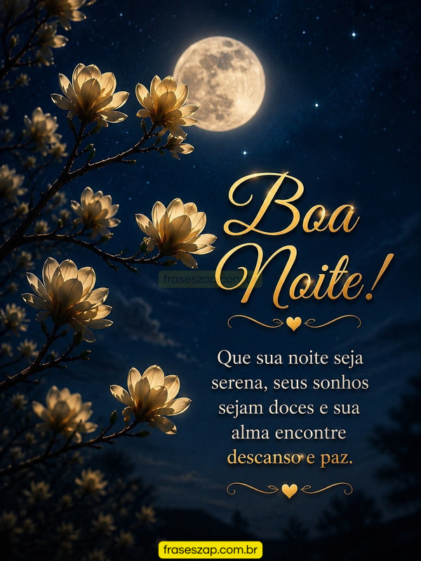 Imagem de boa noite para compartilhar no WhatsApp