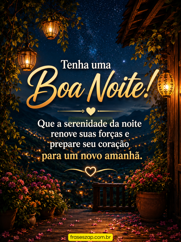 Imagem de boa noite para compartilhar no WhatsApp