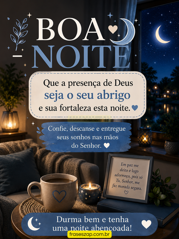 Imagem de boa noite para compartilhar no WhatsApp