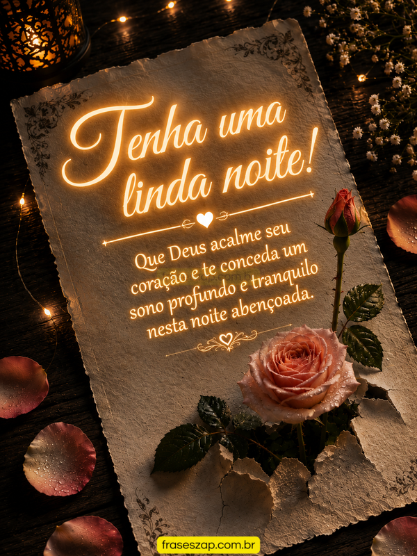 Imagem de boa noite para compartilhar no WhatsApp