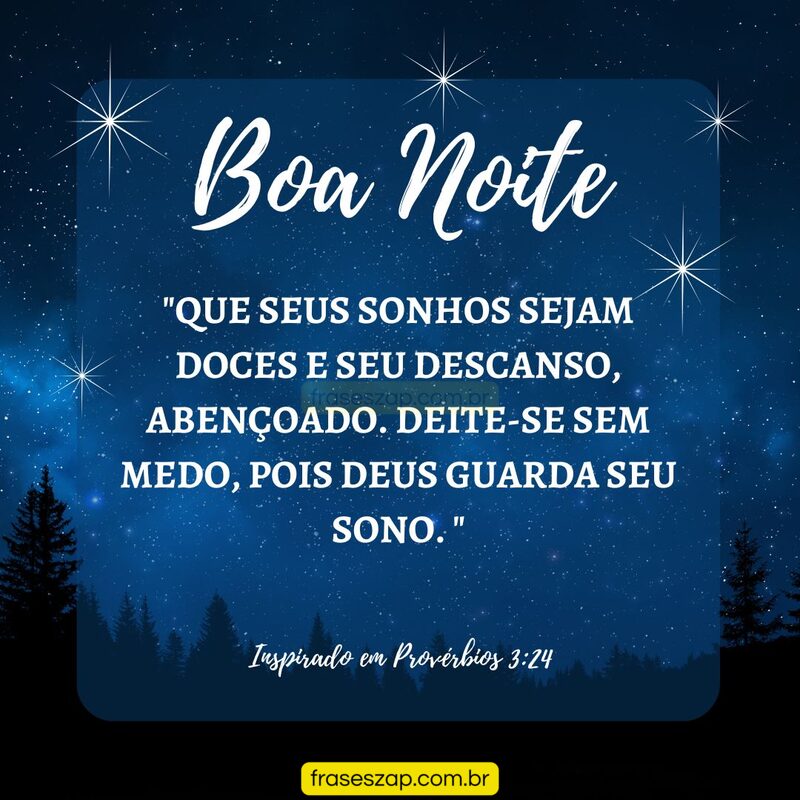 Imagem de boa noite para compartilhar no WhatsApp