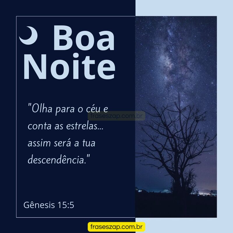 Imagem de boa noite para compartilhar no WhatsApp