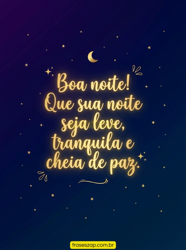 Imagem de boa noite para compartilhar no WhatsApp