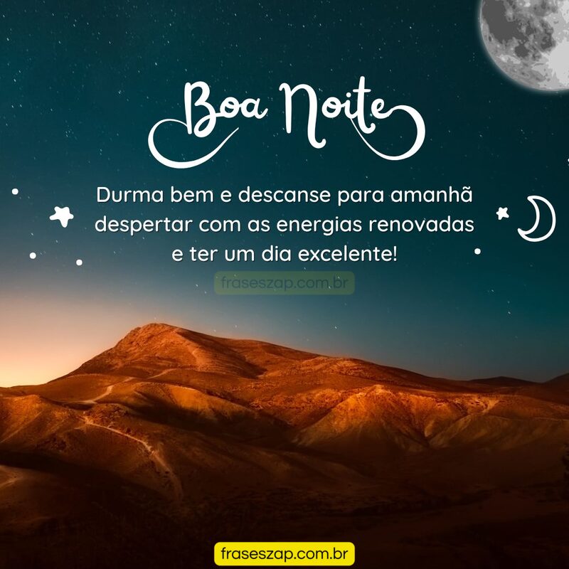 Imagem de boa noite para compartilhar no WhatsApp