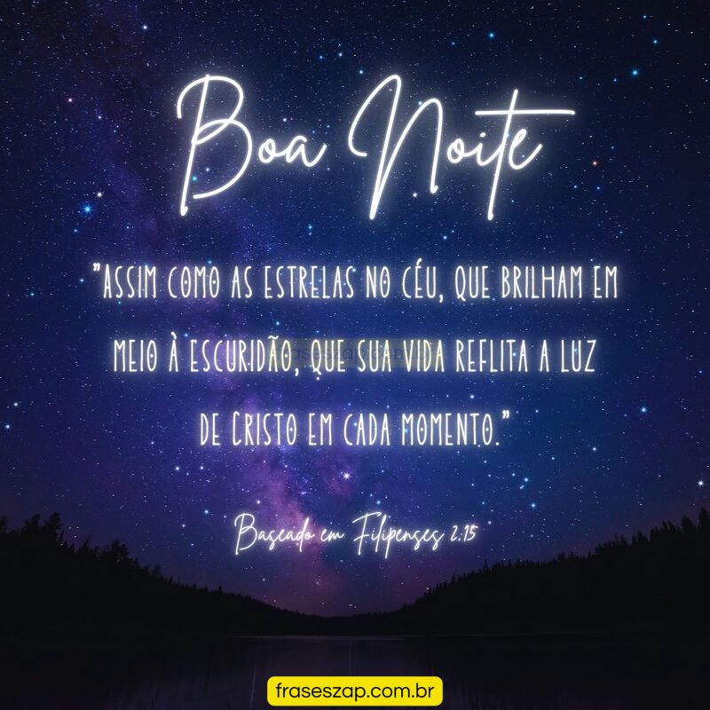 Imagem de boa noite para compartilhar no WhatsApp
