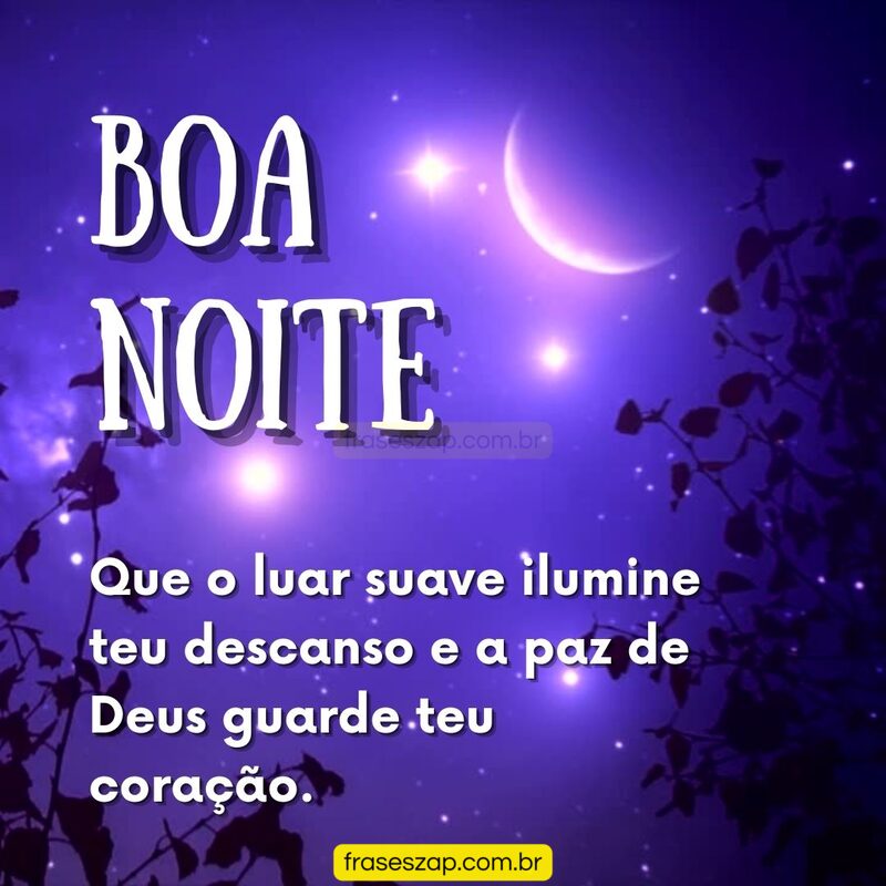 Imagem de boa noite para compartilhar no WhatsApp