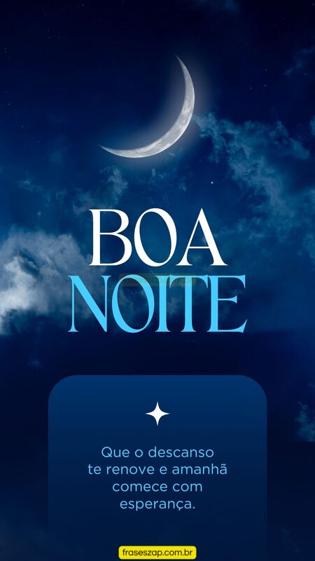Imagem de boa noite para compartilhar no WhatsApp