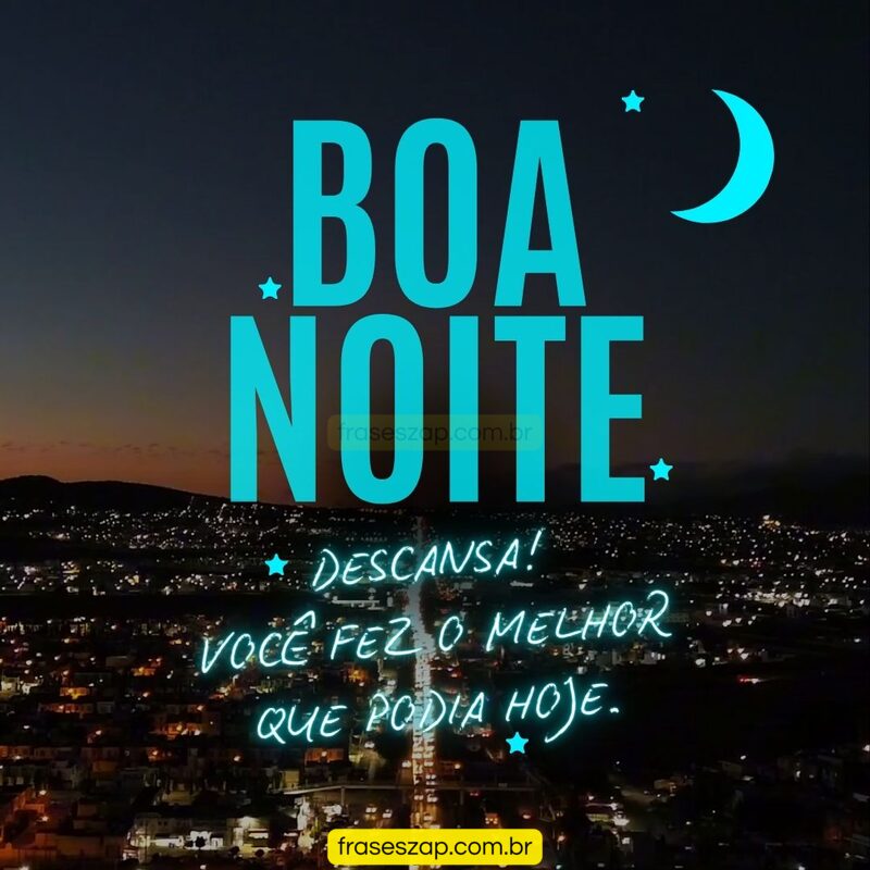 Imagem de boa noite para compartilhar no WhatsApp