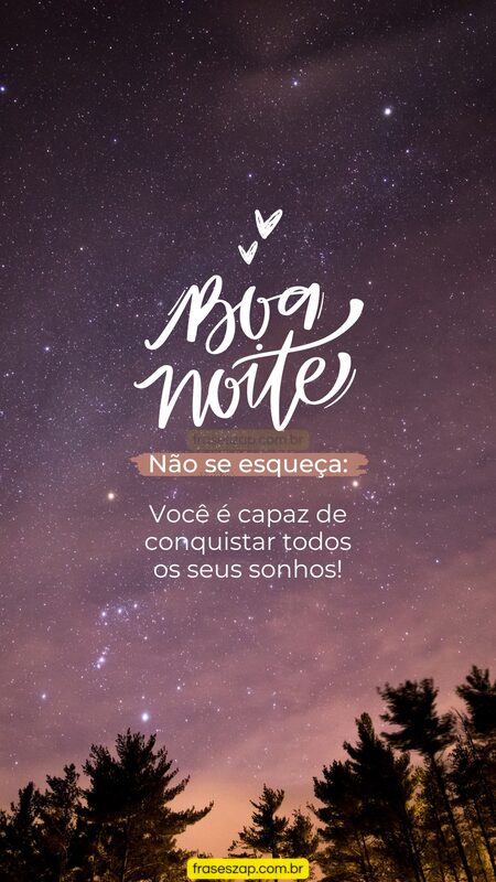Imagem de boa noite para compartilhar no WhatsApp