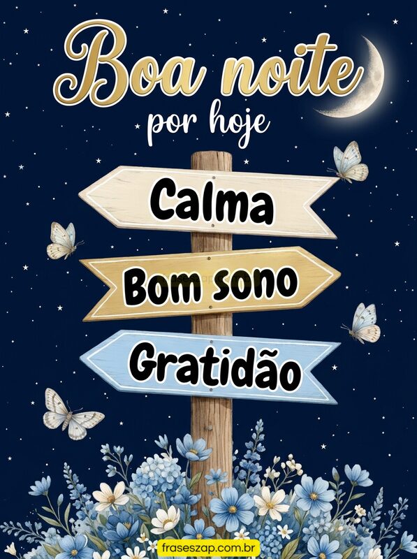 Imagem de boa noite para compartilhar no WhatsApp