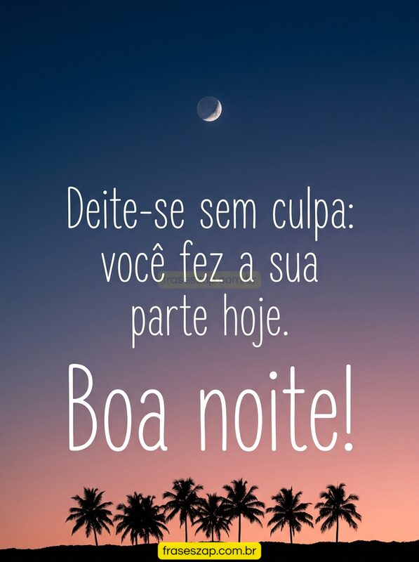 Imagem de boa noite para compartilhar no WhatsApp