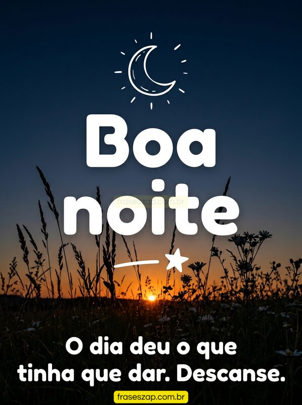 Imagem de boa noite para compartilhar no WhatsApp
