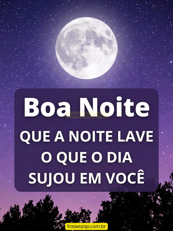 Imagem de boa noite para compartilhar no WhatsApp