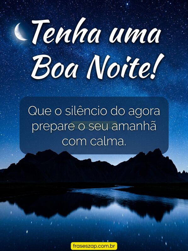 Imagem de boa noite para compartilhar no WhatsApp