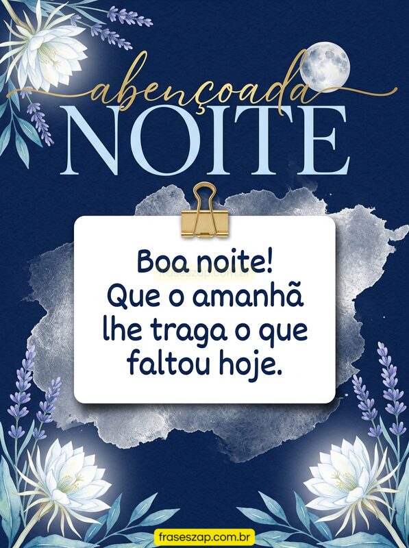 Imagem de boa noite para compartilhar no WhatsApp