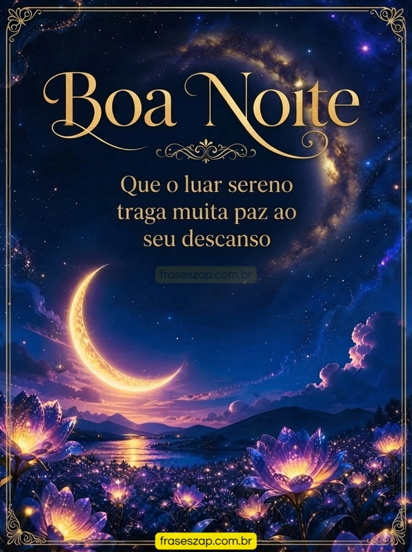 Imagem de boa noite para compartilhar no WhatsApp