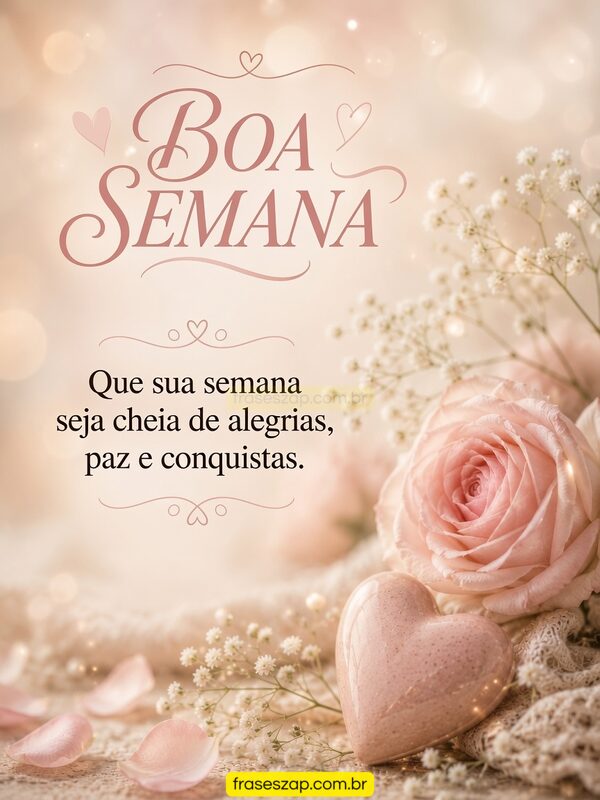 Imagem de boa semana para compartilhar no WhatsApp