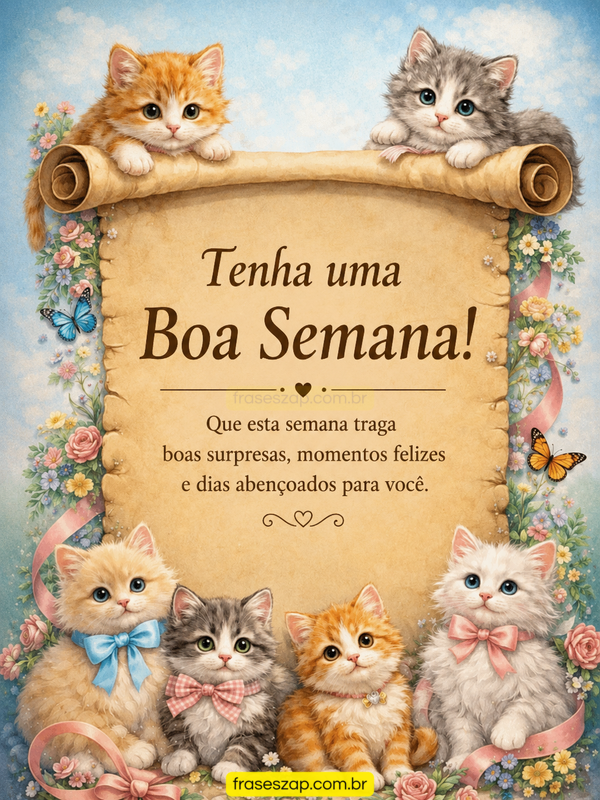 Imagem de boa semana para compartilhar no WhatsApp