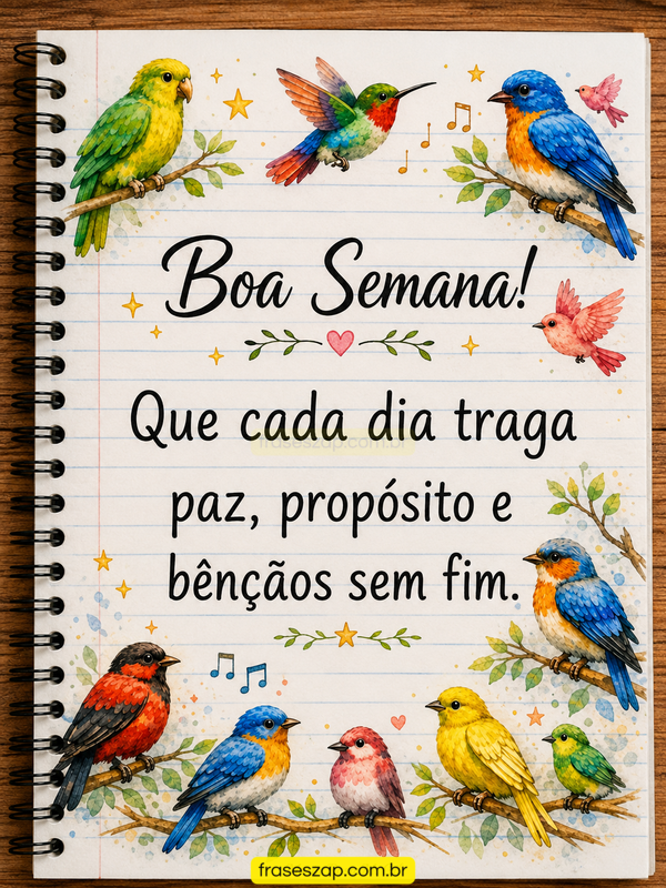 Imagem de boa semana para compartilhar no WhatsApp