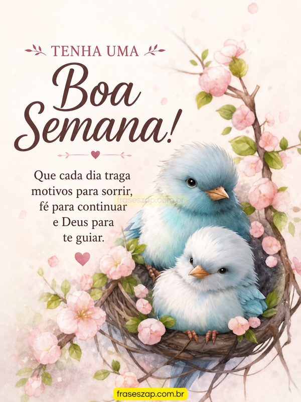 Imagem de boa semana para compartilhar no WhatsApp