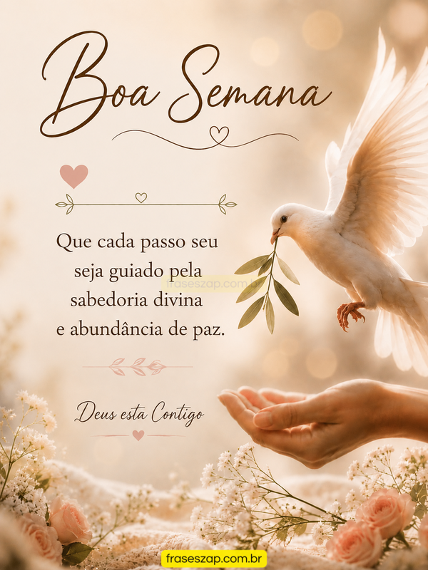 Imagem de boa semana para compartilhar no WhatsApp