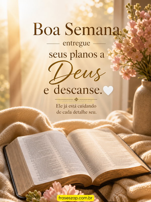 Imagem de boa semana para compartilhar no WhatsApp