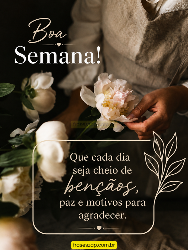 Imagem de boa semana para compartilhar no WhatsApp