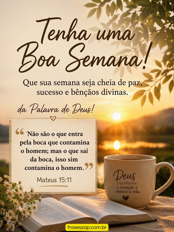 Mensagens de Boa Semana