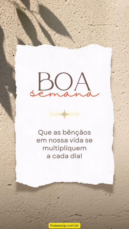 Imagem de boa semana para compartilhar no WhatsApp