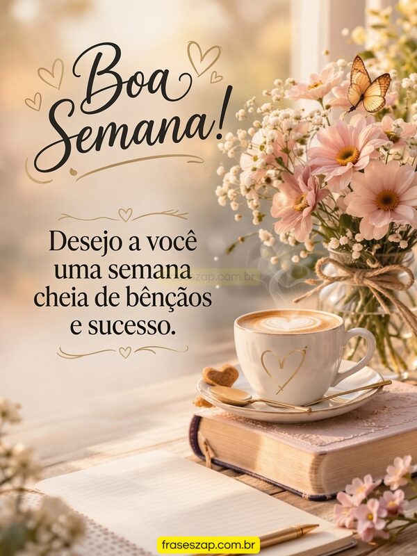 Imagem de boa semana para compartilhar no WhatsApp