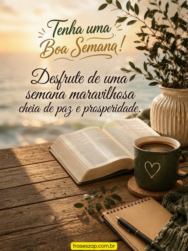 Imagem de boa semana para compartilhar no WhatsApp