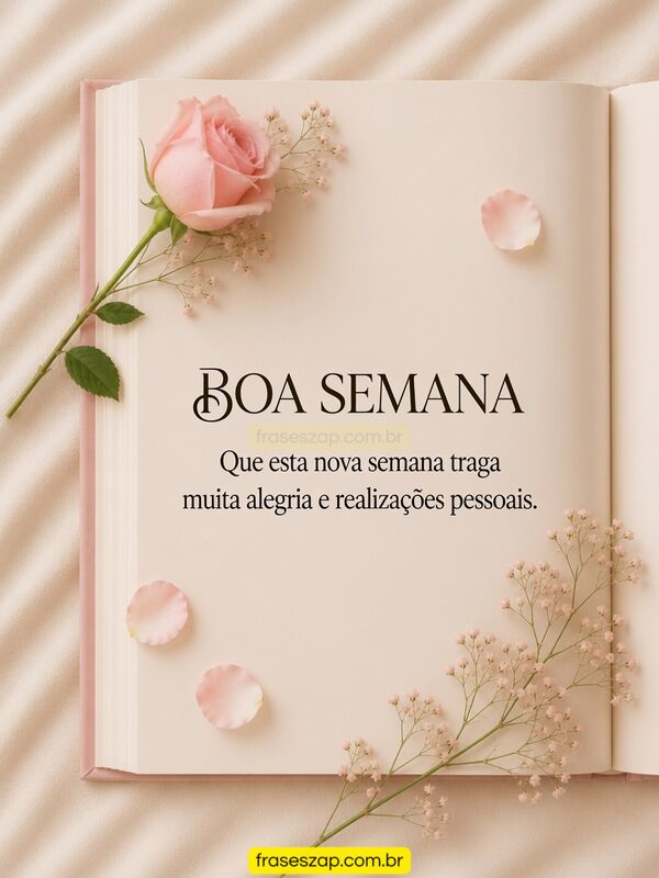 Imagem de boa semana para compartilhar no WhatsApp