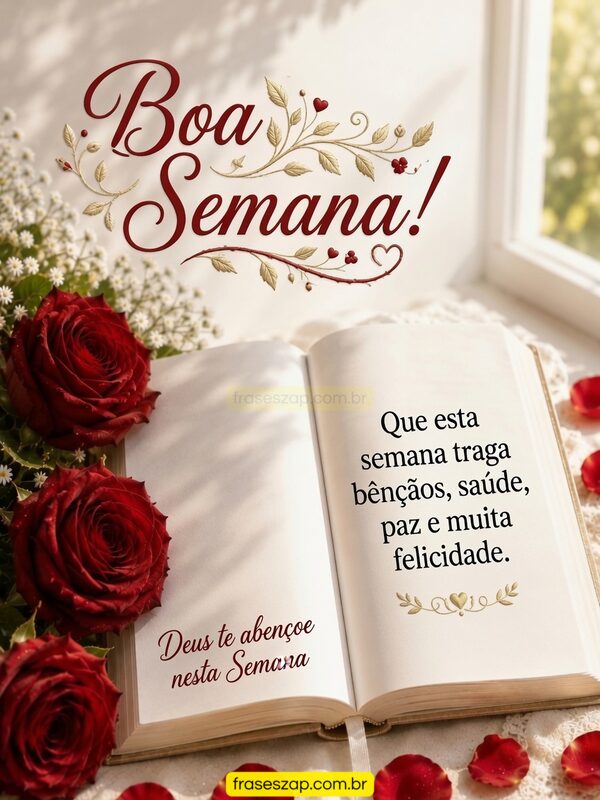 Imagem de boa semana para compartilhar no WhatsApp