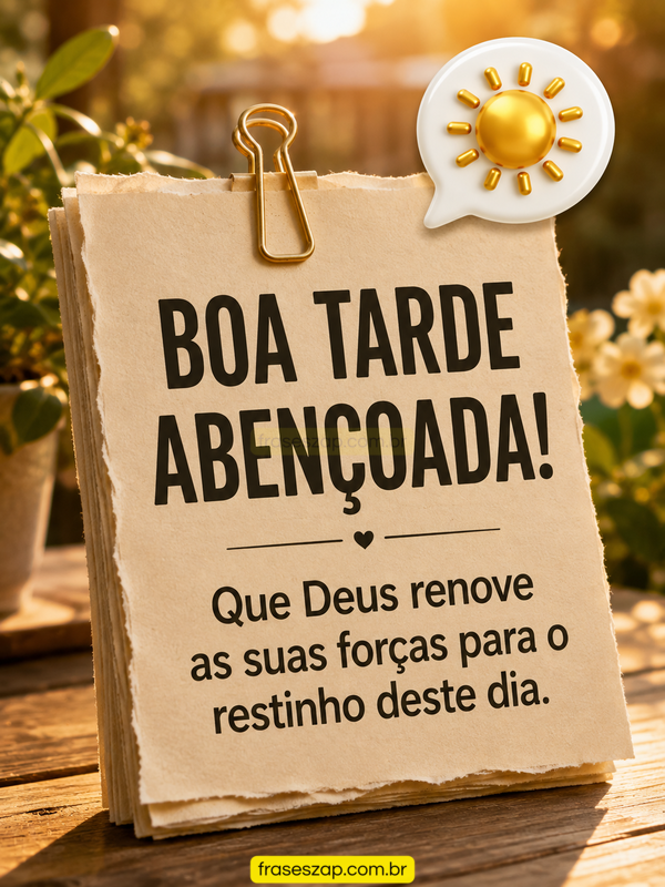 Imagem de boa tarde para compartilhar no WhatsApp
